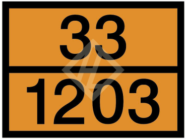 Kesselwagenfolie mit Eindruck 33/1203, 300x400 mm PVC seewasserbeständig